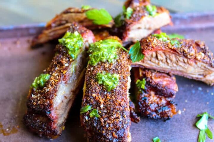 Slow Smoked Lamb Ribs Recipe With Fennel Dry Spice Rub