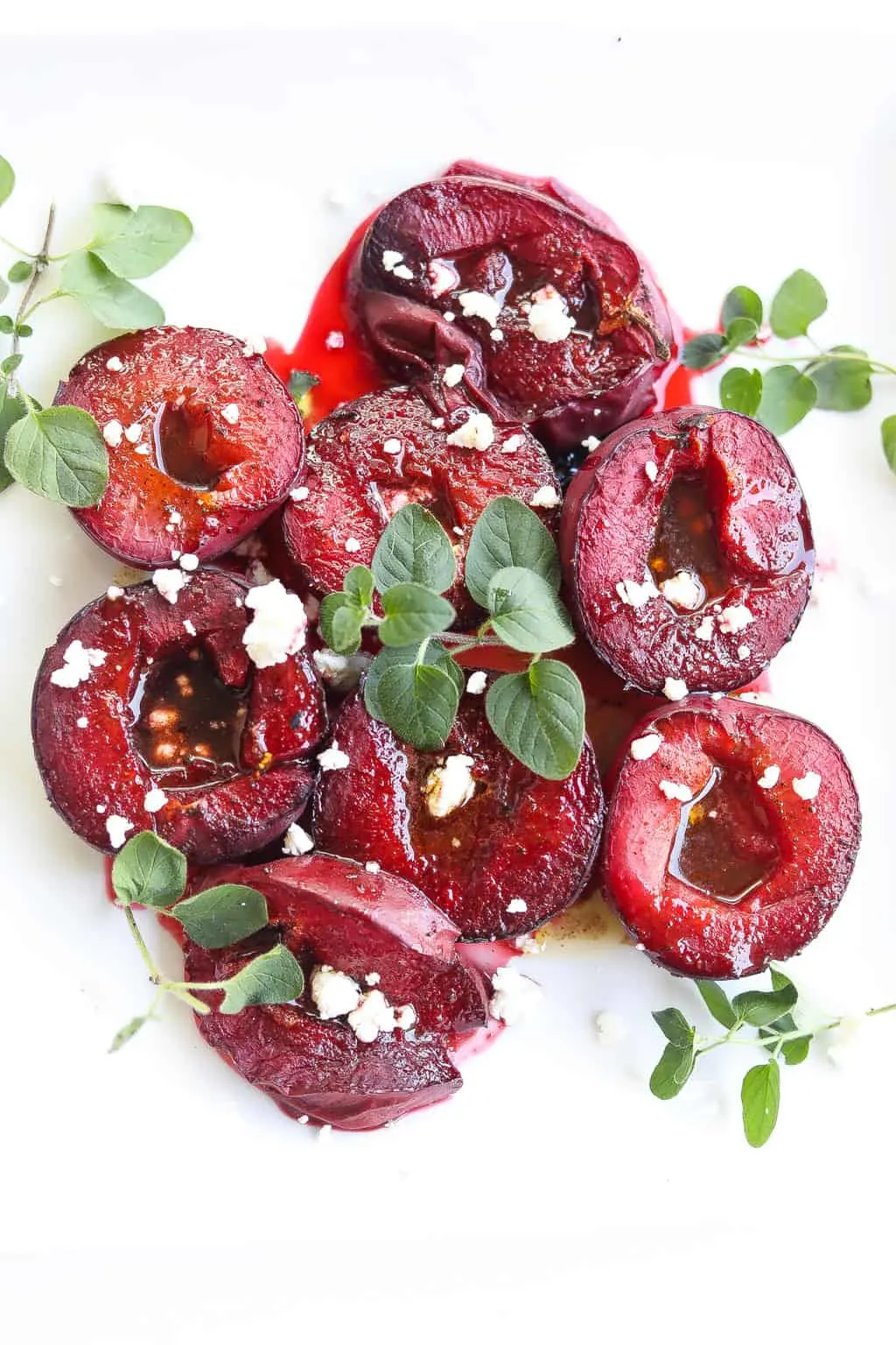 Simple Roasted Plums with Spiced Syrup