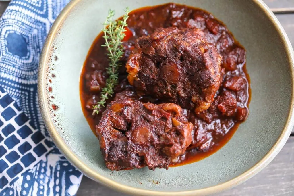 Tender Braised Beef Oxtail in Mexican Chili Based Sauce - Food Fidelity