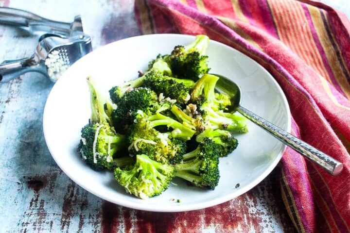 Simple Roasted Broccoli With Garlic And Parmesan - Food Fidelity