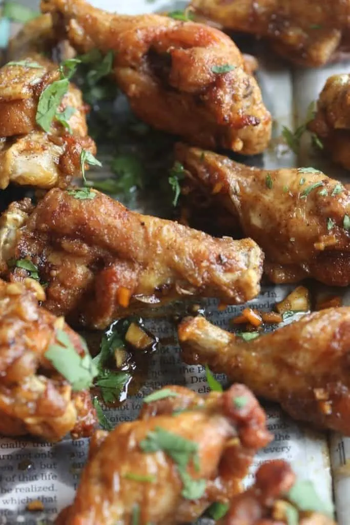 Crispy Fried Asian Jerk Chicken Wings