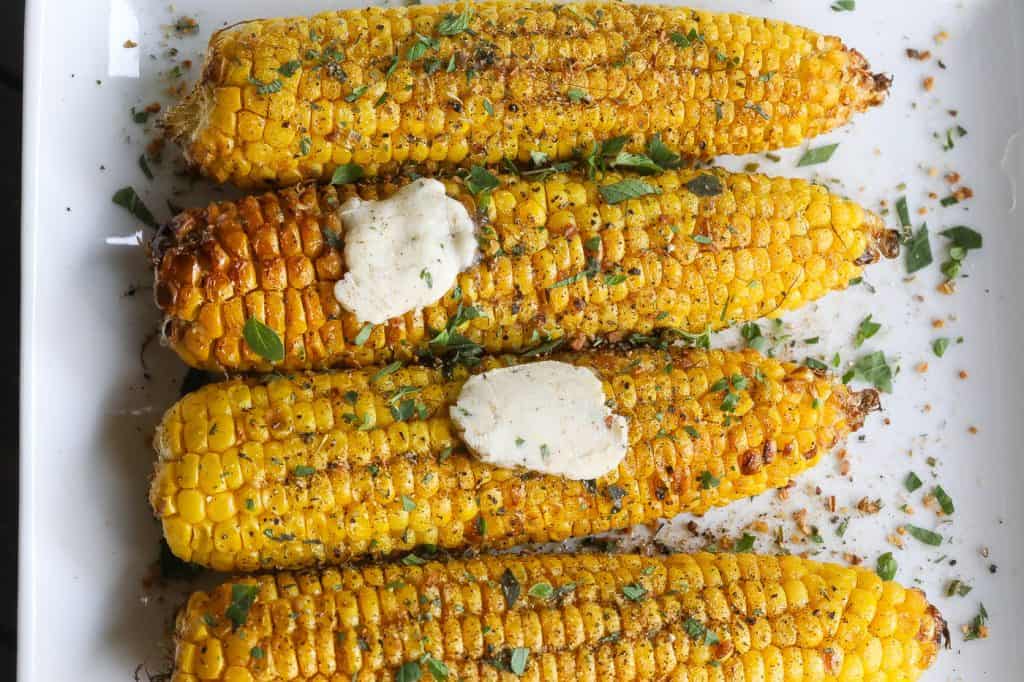 How To Air Fry Corn On The Cob - Food Fidelity