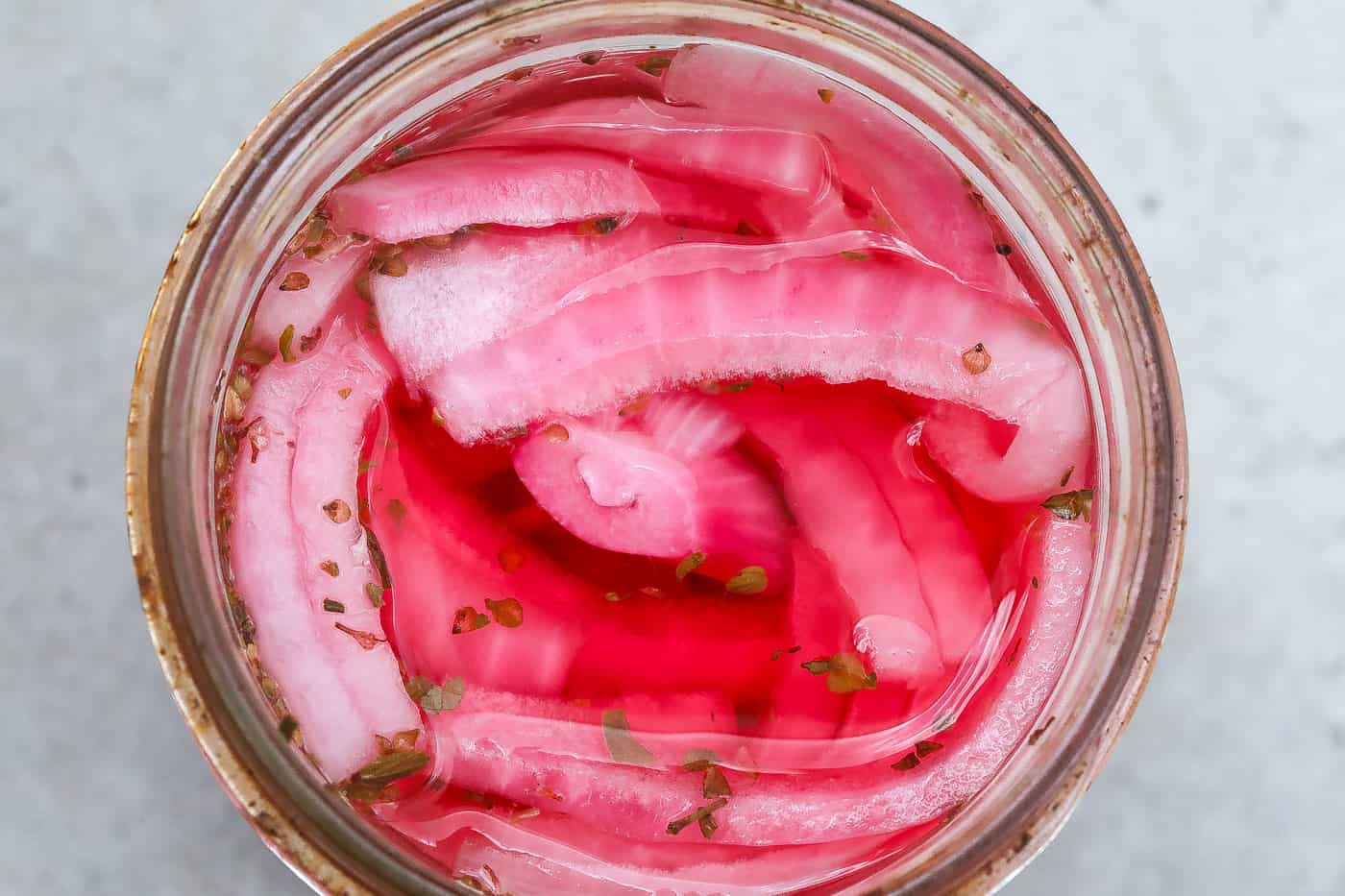 pickled red onions