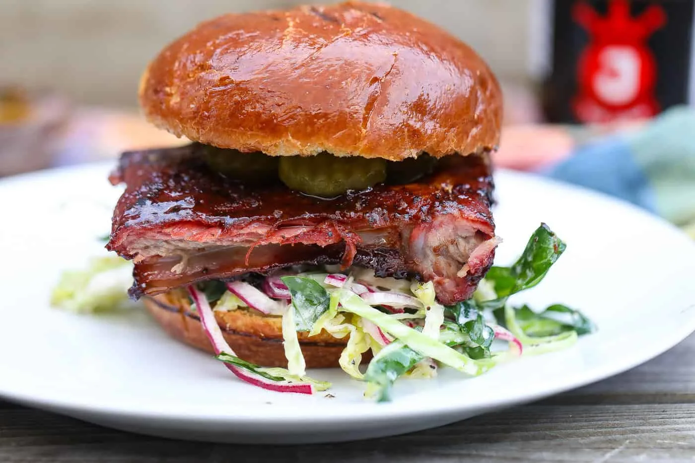 Better Than A McRib Smoked Rib Sandwich - Food Fidelity