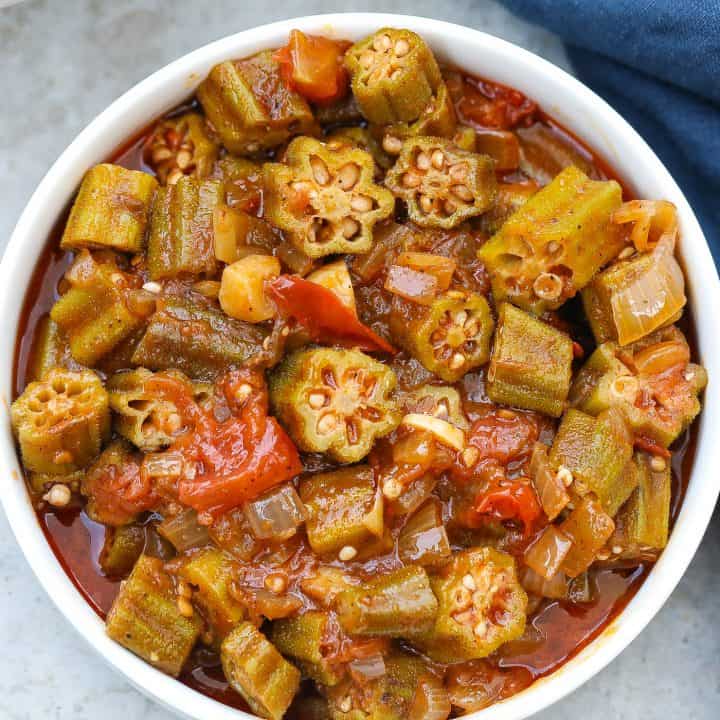 Soulful Southern Stewed Okra and Tomatoes - Food Fidelity