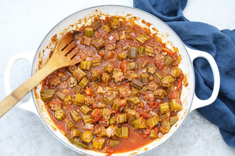 Soulful Southern Stewed Okra and Tomatoes - Food Fidelity