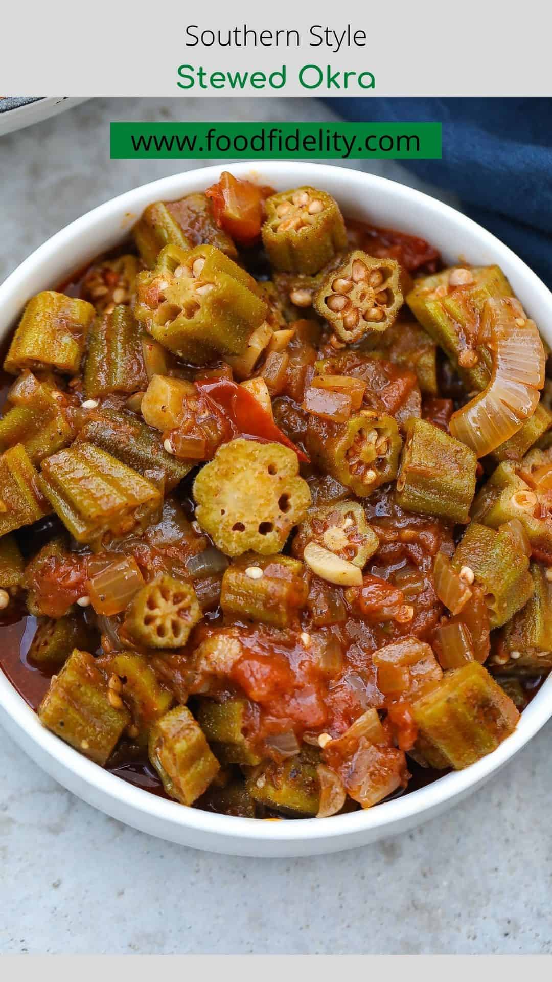 Soulful Southern Stewed Okra and Tomatoes - Food Fidelity