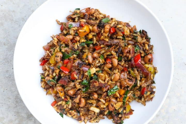 Simple Soulful Fried Brown Rice {Recipe} - Food Fidelity