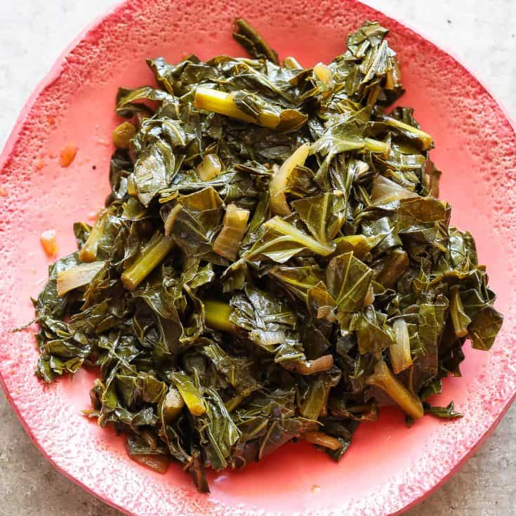 Instant Pot Collard Greens w/ Smoked Brisket - Food Fidelity