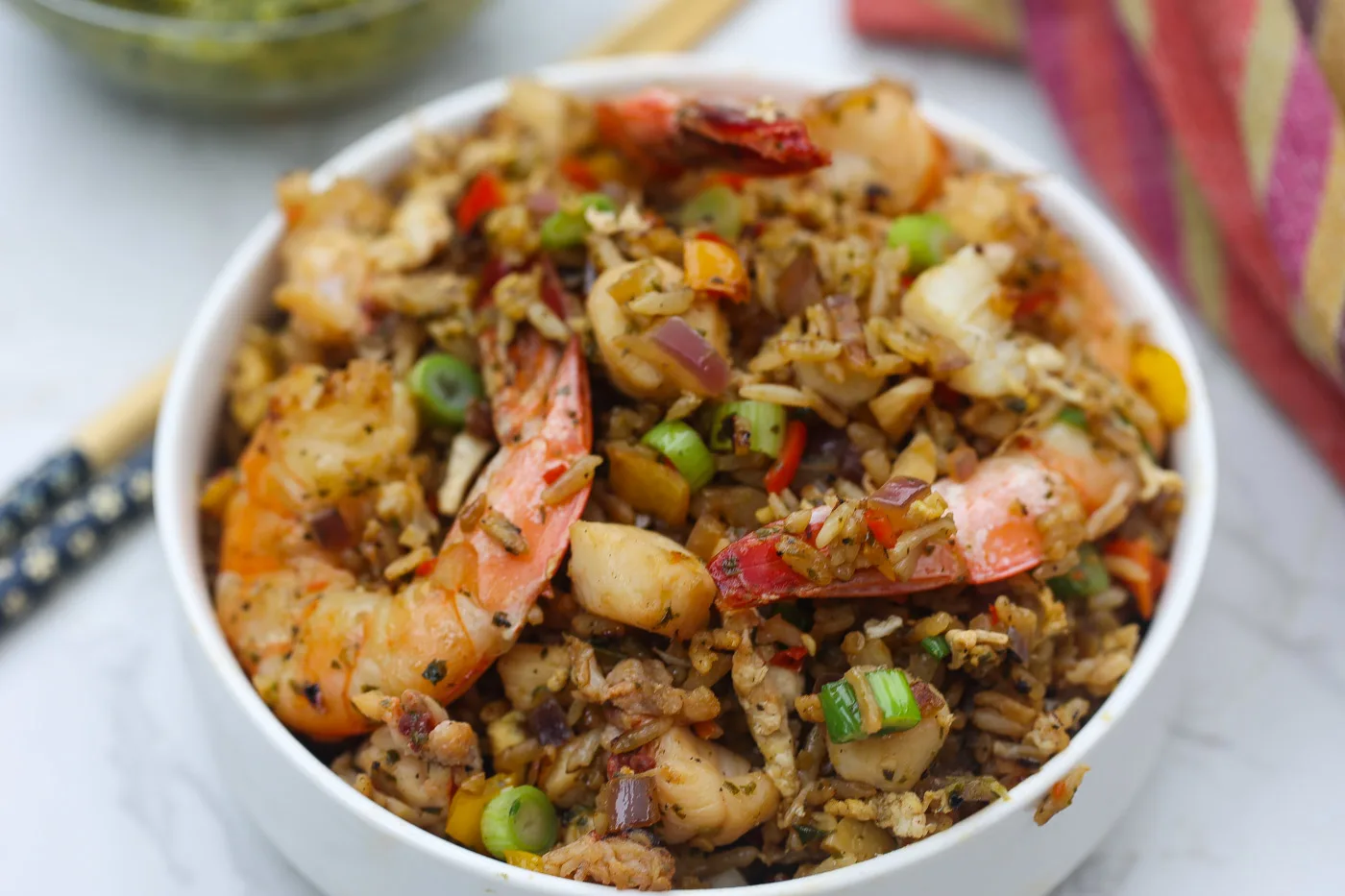 Delicious Seafood Fried Rice Recipe & Video - Food Fidelity