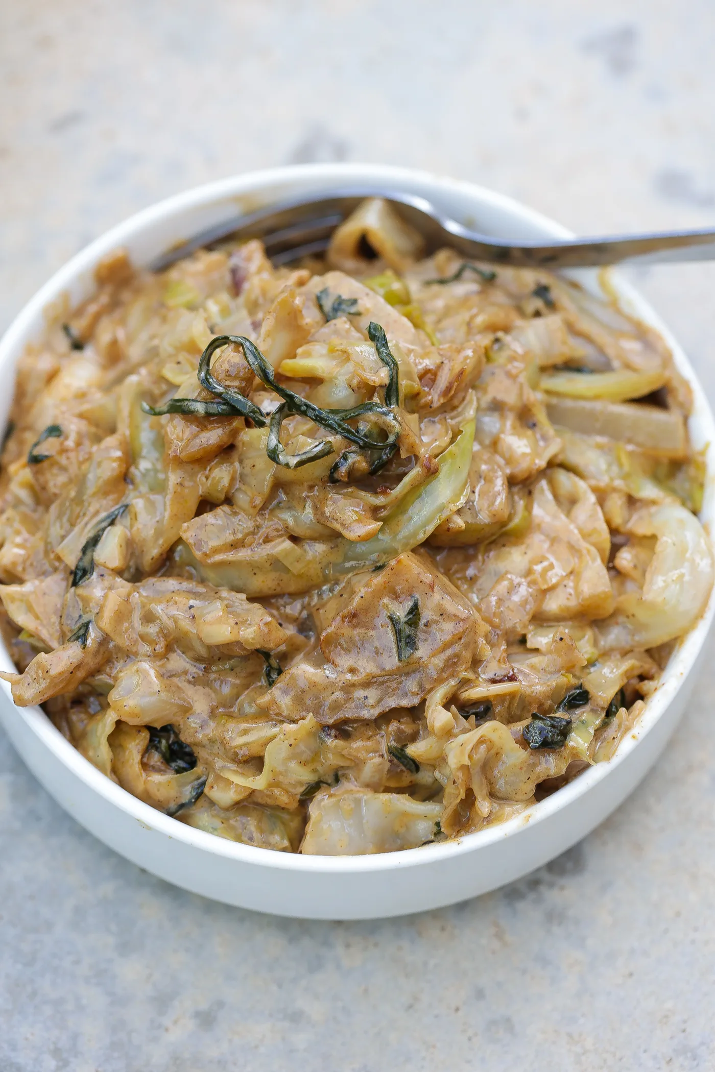 Creamy Cabbage - Creamed Cabbage Recipe with Heavy Cream - These