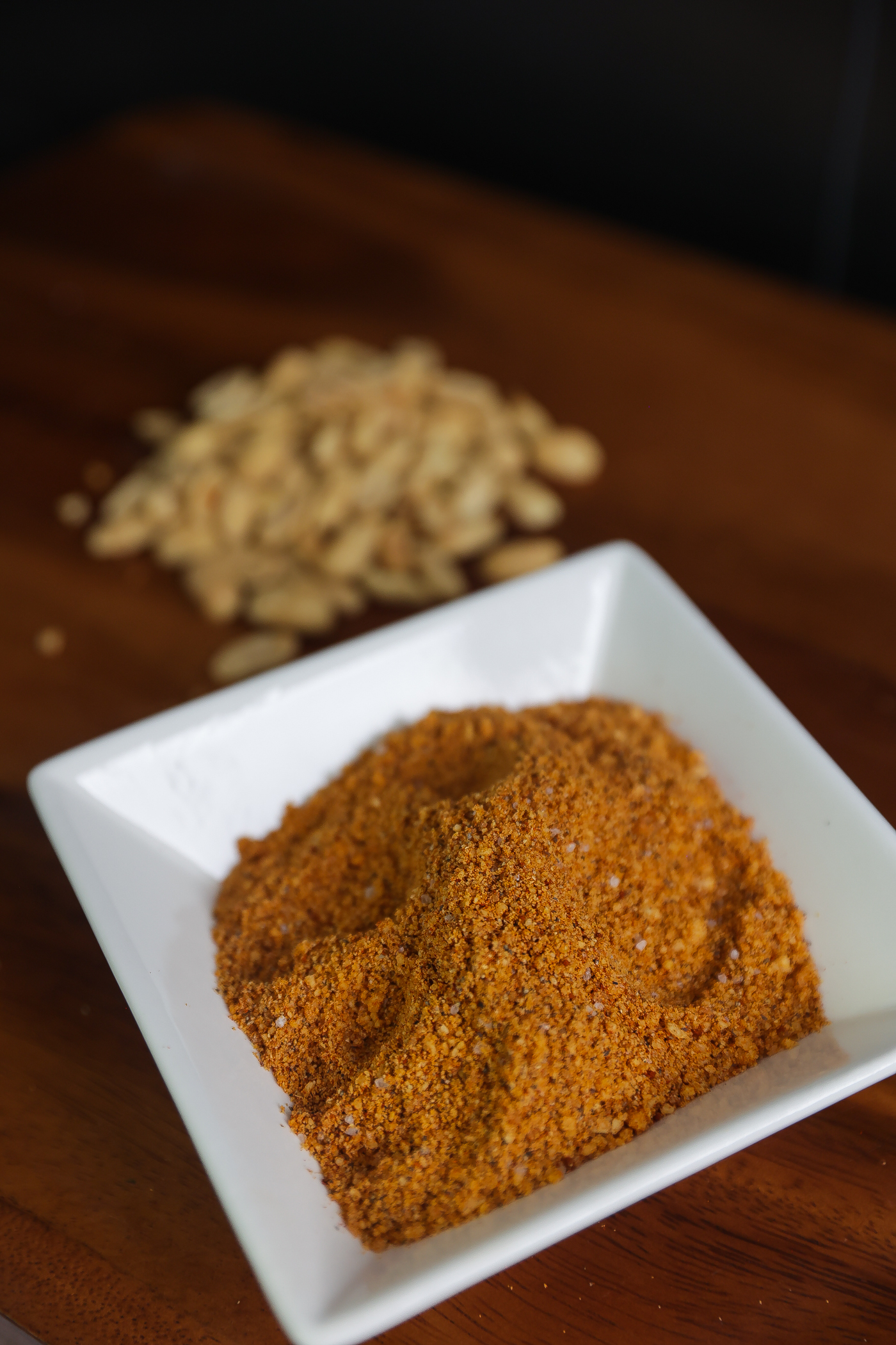 suya spice seasoning mix in a white bowl